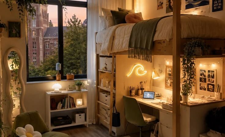 Dorm Room Essentials Checklist for a Cozy Aesthetic Setup
